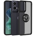 Pikkukuva 1 / 5: Coque pour Motorola Moto G35 Bague Métallique Support Vidéo Noir Svart