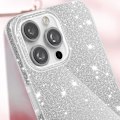 Pikkukuva 3 / 5: iPhone 16 Pro kotelo - AVIZAR - Hopeanvärinen Glitter - Naarmuuntumaton ja iskunkestävä Grå