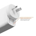Pikkukuva 2 / 5: Matkakäyttöön suunniteltu Multiport-laturi 67W GaN PowerMaxx USB-C-kaapelilla 1m CYGNETT Valkoinen Vit
