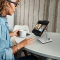 Miniatyrbild 4 av 4: LinQ HD3285 Multi-Angle Stabil Base Desktop Tablet Smartphone Hållare Svart Grå