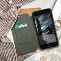 Miniatyrbillede 6 af 6: Smartphone Etui 5.4'' til 6'' Klap Med Kortlomme Skydemekanisme Guld Gul