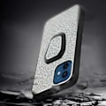 Miniatyrbild 3 av 4: Coque iPhone 12 Mini - AVIZAR - Paillettée - Bi-matière - Argent Gris - Bague de maintien Silvergrå