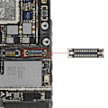 Miniatyrbillede 3 af 4: FPC skærmstik til iPhone XR - AVIZAR - Sort - Ny kvalitetsdel Svart