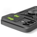 Miniatyrbillede 3 af 5: Coque til iPhone 16 Plus Ring Støtte Skydelukning Kamera Mayaxess Sort Svart