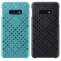 Miniatyrbillede 1 af 4: 2x Galaxy S10e etuier Perforeret design hård beskyttelse Original sort vandgrøn
