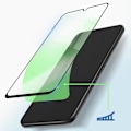 Pikkukuva 4 / 6: Karkaistu lasi - AVIZAR - Samsung Galaxy A05s - Läpinäkyvä musta - Ultraohut - Naarmuuntumaton Transparent