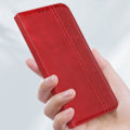 Pikkukuva 4 / 5: Kotelo Motorola Moto G84 Wallet Checkerboard Pattern Geo Collection Red Röd