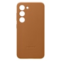 Miniatyrbillede 1 af 5: Lædertaske til Galaxy S23 Plus Originalt Samsung Series Lædercover kamel