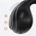 Miniatyrbillede 4 af 5: Bluetooth-øretelefoner Air Conduction Trådløs Design Clip On Micro LinQ Sort Svart