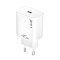 Pikkukuva 1 / 5: USB-C-laturi 45W - LINQ - Power Delivery 3.0 - Nopea lataus - Ylijännitesuojaus - Kompakti muotoilu Vit