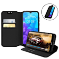 Miniatyrbillede 2 af 4: Housse - AVIZAR - Huawei Y5 2019 - Wallet Cover - Øko-læder - Video Støtte Svart