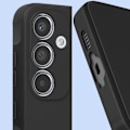 Pikkukuva 3 / 6: Suojakuori Samsung Galaxy A55 - AVIZAR - Soft Touch Matte Joustava Silikoni - Musta Svart
