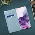 Miniatyrbillede 4 af 4: Étui - Samsung - Galaxy S20 Plus - Gennemsigtig Klap - Led View Cover - Himmelblå Himmelsblå