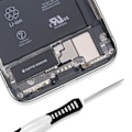 Miniatyrbild 3 av 4: Ersättande extern högtalare - AVIZAR - iPhone X - Svart - Integrerad anslutningskabel Svart