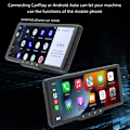 Miniatyrbillede 5 af 6: 9,38" Touchscreen CarPlay og Android Auto Bilradio Sort
