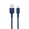 Miniatyrbillede 2 af 5: Økologisk mikro-USB-kabelintensitet 2,1A 2m Genanvendelig Bare Grøn kongeblå