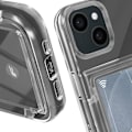 Pikkukuva 3 / 5: Kotelo iPhone 15:lle Iskunkestävä jäykkä kohotettu reuna Forcell Transparent Transparent