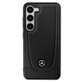Miniatyrbillede 2 af 5: Taske til Samsung Galaxy S23 Ægte læder forhøjede kanter Mercedes Sort