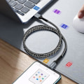 Miniatyrbillede 3 af 5: USB-C til USB-C kabel - Swissten - 60W - Automatiske oprulning - 1m - Sort Svart