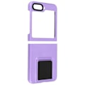 Miniatyrbillede 2 af 5: AVIZAR hårdt etui til Samsung Galaxy Z Flip 5 - Lilla - Foldbart og justerbart støtteben Lila