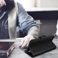 Miniatyrbillede 4 af 4: Cover til Samsung Galaxy A42 5G - AVIZAR - Folio Wallet Case Stander Funktion sort svart