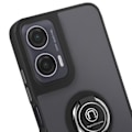 Pikkukuva 4 / 5: Coque pour Motorola Moto G35 Bague Métallique Support Vidéo Noir Svart