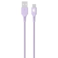 Miniatyrbillede 4 af 5: USB-A til USB-C kabel - BigBen - 1,2m - FastCharge 15W - 3A - Vævet Nylonsnor