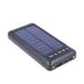 Pikkukuva 2 / 4: Aurinkovaravirtalähde - SETTY - 10000mAh - 4 Kaapelia Mukana - USB-A, USB-C, micro-USB - Musta Svart