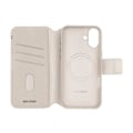 Pikkukuva 2 / 4: MagSafe-yhteensopiva iPhone 16 Plus -kuori, beige irrotettava nahka Beige