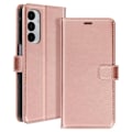Miniatyrbillede 1 af 5: Étui til Samsung Galaxy A16 Pung med Håndledsrem Mayaxess Rosen Champagne Rosa