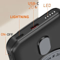 Miniatyrbild 4 av 5: Batteri Extern - LINQ - iPhone MagSafe 5000mAh - USB-C 20W - Videostöd - Svart Svart