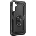 Miniatyrbillede 1 af 6: AVIZAR Hybrid beskyttende etui til Samsung S23 FE - Sort - Ringholder og magnetisk stativ Svart
