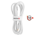 Miniatyrbillede 5 af 5: USB-C til Lightning Kabel Design Flettet Anti-knude Swissten Hvid Vit