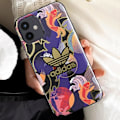 Miniatyrbild 3 av 5: Fodral till iPhone 12 Mini - ADIDAS - Allover Print CNY Multicolor - Upphöjda kanter Flerfärgad
