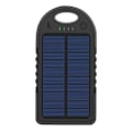 Miniatyrbillede 2 af 5: Solcellebackupbatteri 10000 mAh USB og USB C Stød- og vandtæt Akashi Sort Svart