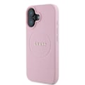 Pikkukuva 4 / 6: iPhone 16:n Takakotelo, jossa on Hienojakoinen Tekstuuri MagSafe Guess Vaaleanpunainen Rosa