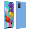 Miniatyrbillede 1 af 4: Beskyttelsescover - AVIZAR - Samsung Galaxy A51 - Halvstift silikone - Soft Touch - Lyseblå Himmelsblå