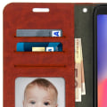 Miniatyrbillede 4 af 4: Pungcover - AVIZAR - Xiaomi Redmi 6 / 6A - Øko-læder - Brun - Videosupport kastanj