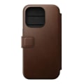 Pikkukuva 3 / 4: Läppäkotelo - Nomad - Folio Modern - Täysjyvänahka - MagSafe-yhteensopiva - iPhone 15 Pro kastanj