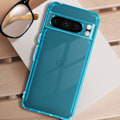 Pikkukuva 3 / 5: Kotelo Google Pixel 8 Pro Soft Silicone Classic -kotelolle, läpikuultava sininen Ljusblå