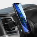 Miniatyrbild 3 av 5: Stöd för Voiture MagSafe - LinQ - 15W - Montering Galler - Rotation 360° - LED Indikator Svart