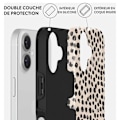 Miniatyrbillede 3 af 4: Coque til iPhone 16 Plus MagSafe Tough Antichoks Model Almond Latte Burga Beige Svart