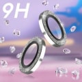 Pikkukuva 3 / 5: Suojakalvo - AVIZAR - iPhone 14/14 Plus - 9H karkaistu lasi - Ultraohut 0,2 mm - Hopean kimalteleva ääriviiva Glittrande silver