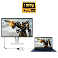 Miniatyrbild 4 av 4: Videoadapter - LinQ - USB 3.0 till HDMI Hon - Full HD 1920x1080 - Färg Silver - 24g Pengar