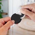 Pikkukuva 3 / 4: Suojakuori - Apple - Airtag - Pehmeä silikoni - Ultra-tarttuva liimapinta - Musta Svart