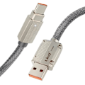 Pikkukuva 2 / 6: USB-kaapeli USB-C:lle - LinQ - Nopea lataus 6A - Pituus 1.2m - Nopea synkronointi - Metallinen suojus Grå