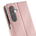 Pikkukuva 3 / 5: Samsung Galaxy A26 Klapilompakko ja Videotuki Vaaleanpunainen Shamponi Rosa