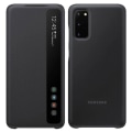 Miniatyrbillede 1 af 4: Etui - Samsung - Galaxy S20 - Gennemsigtig klap - Smart Clear View - Sort Svart