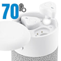 Pikkukuva 3 / 5: Kit Audio 2 en 1 Bluetooth-kaiutin 5W ja langattomat kuulokkeet Micro Akashi Valkoinen Vit