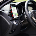 Pikkukuva 4 / 4: Autoteline - AKASHI - Magneettinen - Pyöreä tuuletusritilä - Musta - Älypuhelin ja GPS yhteensopiva Svart